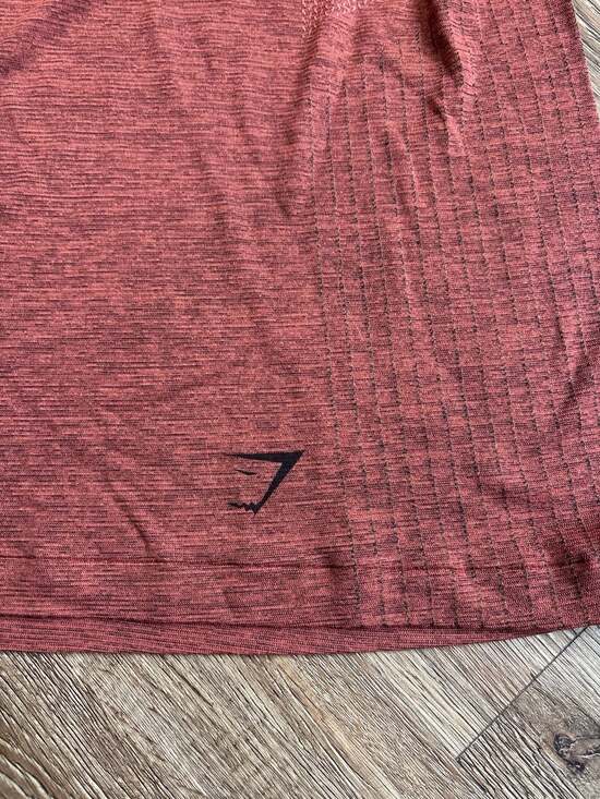 Gymshark Versatile Seamless Short Sleeve T-Shirt - Rust Brown - Picture 3 of 4